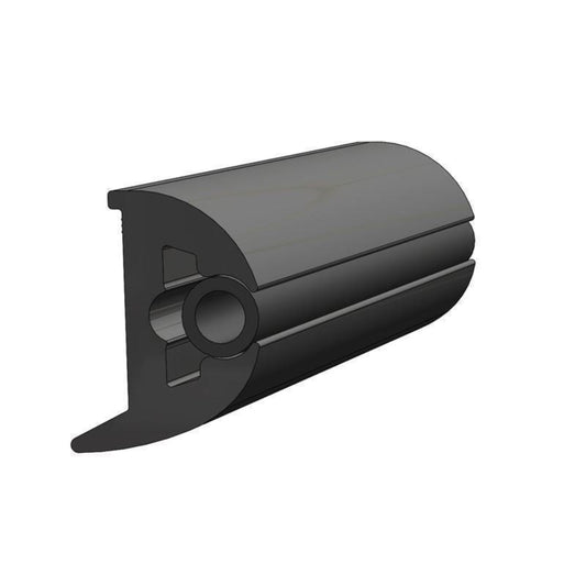TACO Flex Vinyl Rub Rail Kit Black/Black Insert 1-7/8" x 1-3/8" 70' - V11-3426BBK70-2