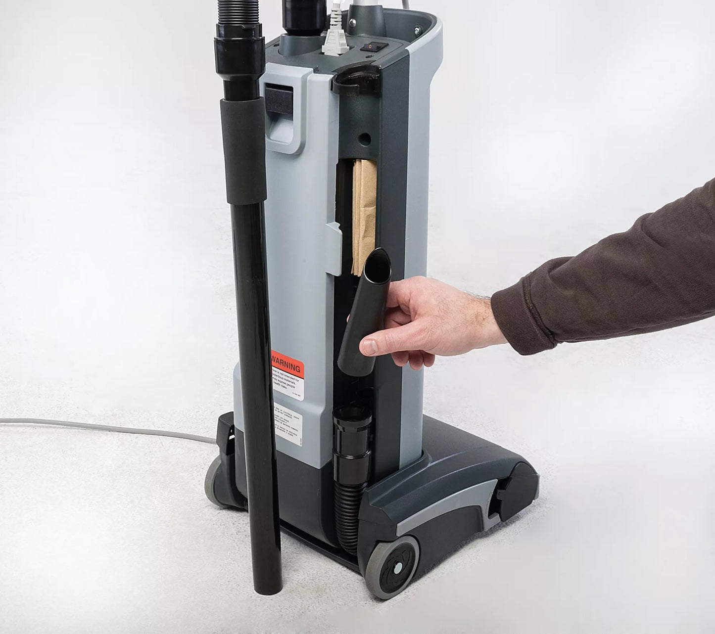 Advance VU500 Upright Vacuum, 11.5"/14.5", HEPA, Bagged, With Tools – 107404753