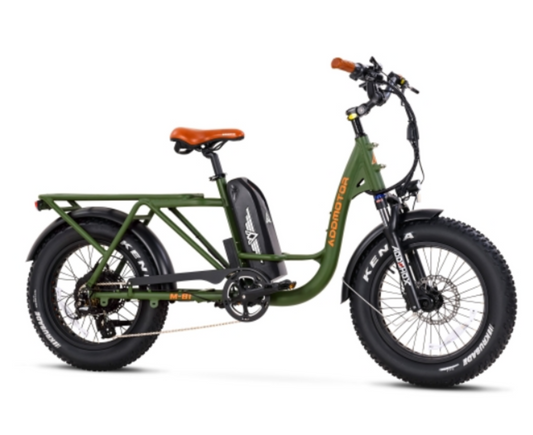 Addmotor 750W M-81 Step-Thru Cargo Electric Bike - EB-AM-M81-BLK